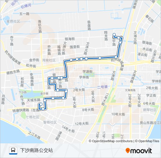 公交174路的线路图