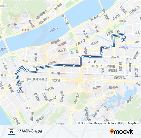 公交175路的线路图