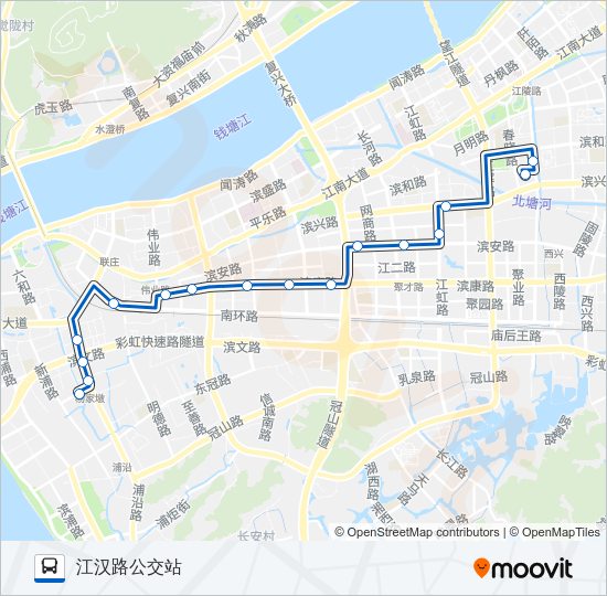 公交175路的线路图