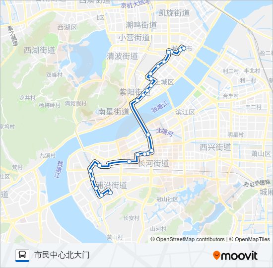 公交176路的线路图