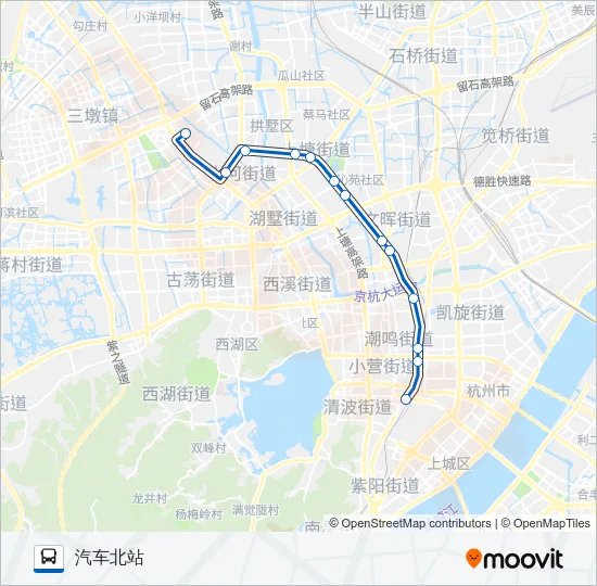 185路 Bus Line Map
