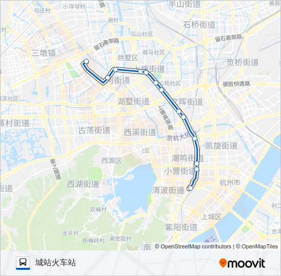 公交185路的线路图