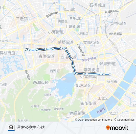 公交186路的线路图