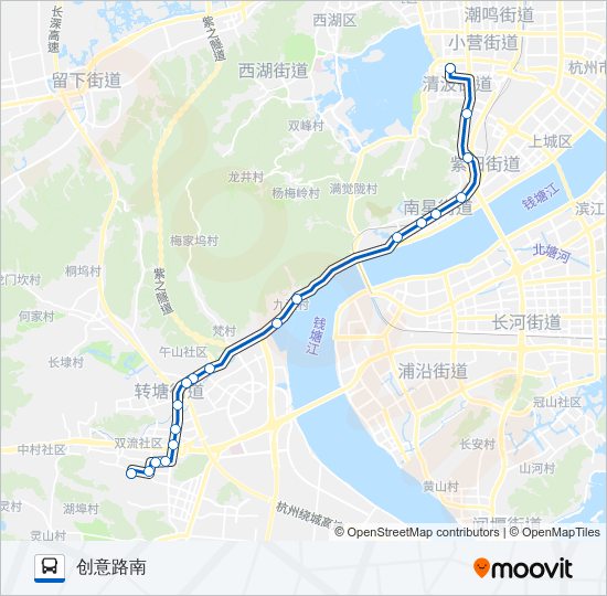 公交189路的线路图