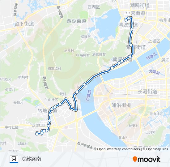 公交189路的线路图