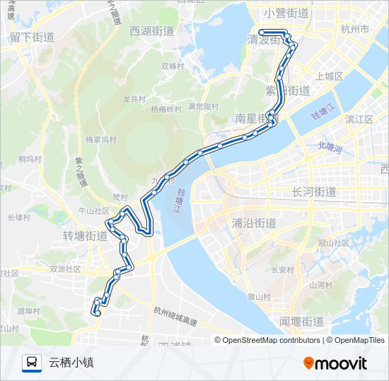 公交190路的线路图