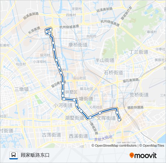 公交191路的线路图