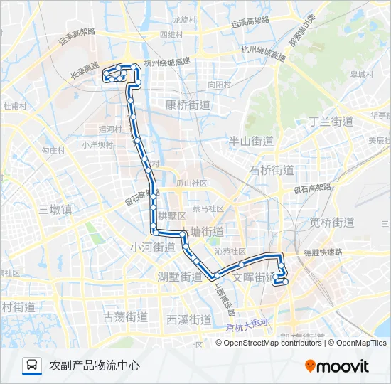 公交191路的线路图