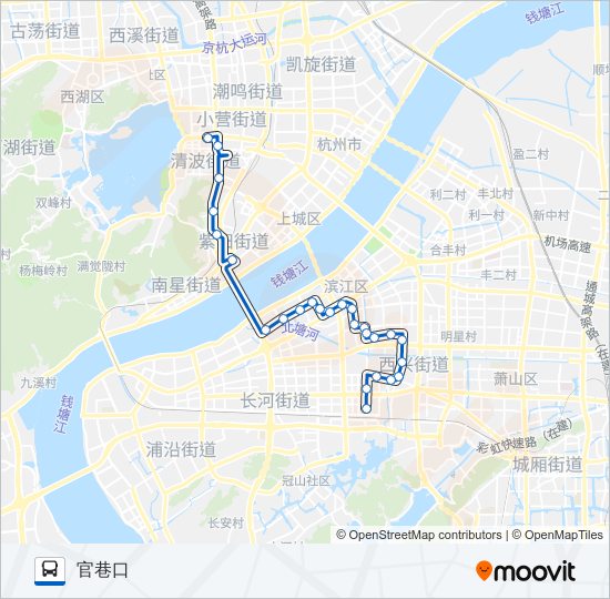 公交195路的线路图