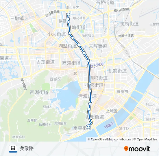 198路 Bus Line Map