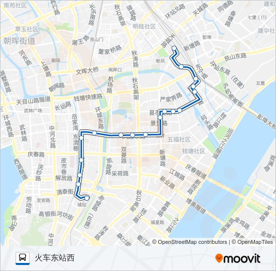 公交200路的线路图