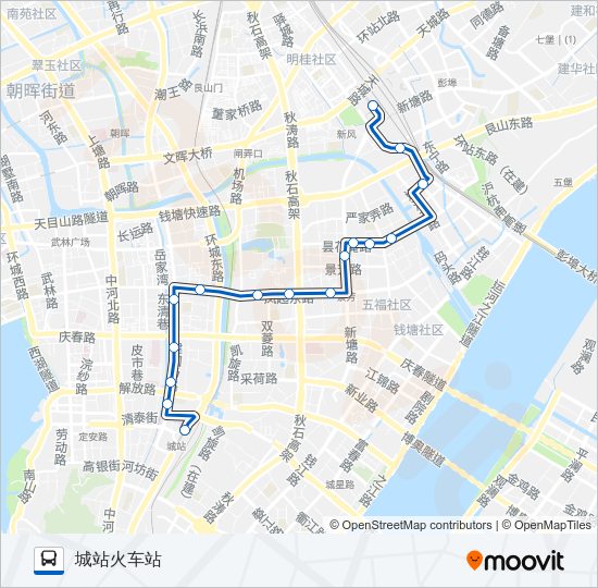 公交200路的线路图