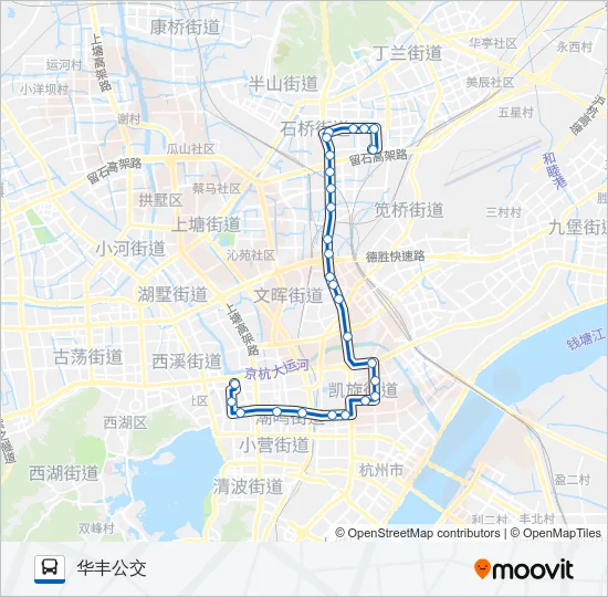 201路 Bus Line Map