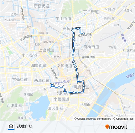 公交201路的线路图