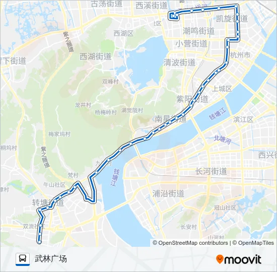 公交202路的线路图