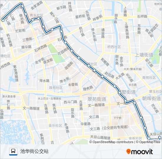 公交204路的线路图