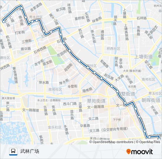 公交204路的线路图