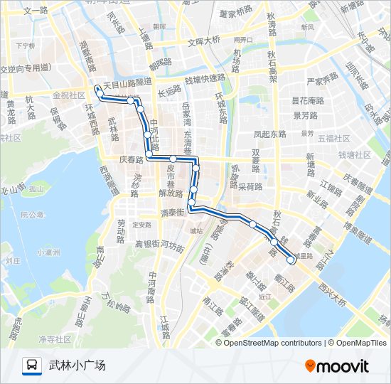 公交207路的线路图