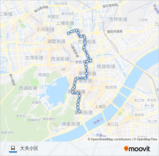 公交208路的线路图