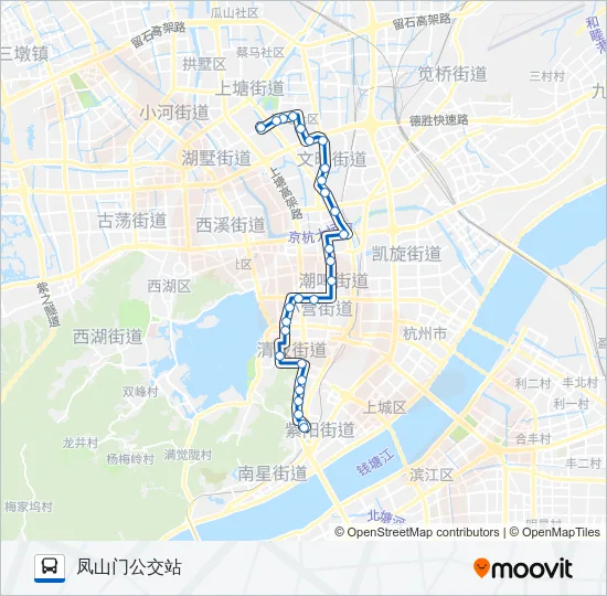 208路 Bus Line Map
