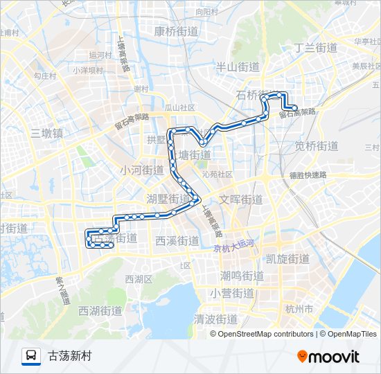 公交209路的线路图