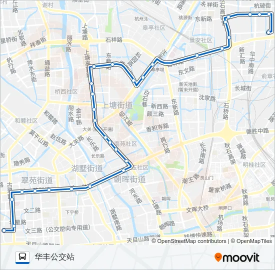 公交209路的线路图