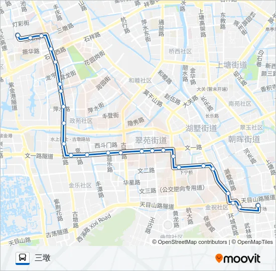 公交211路的线路图