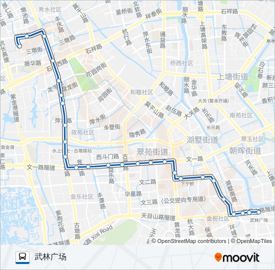 公交211路的线路图
