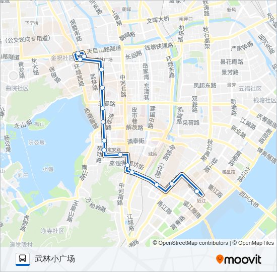 公交216路的线路图