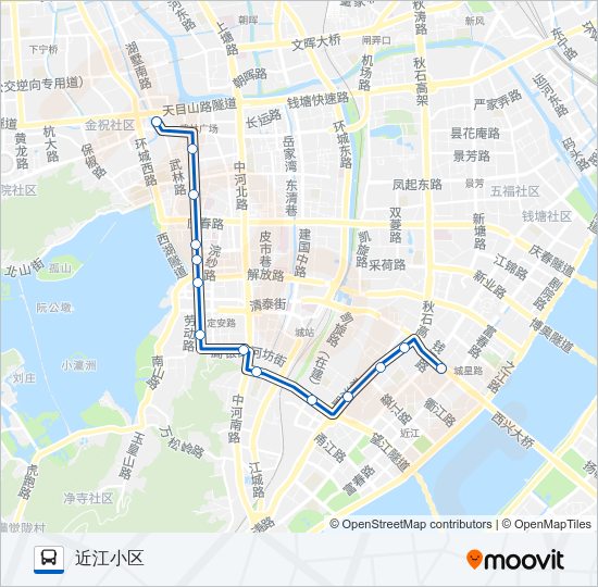 公交216路的线路图