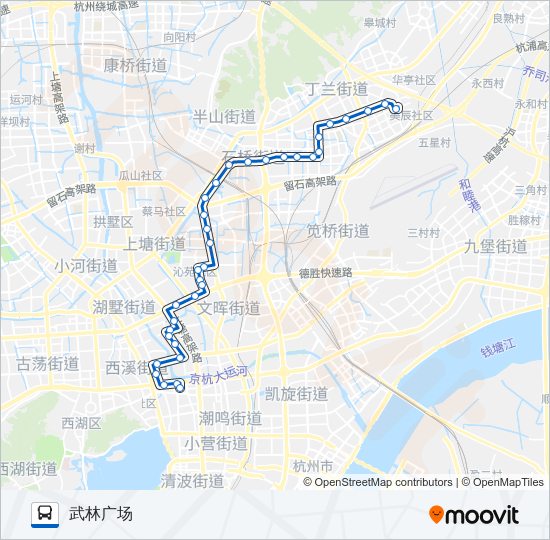 公交218路的线路图