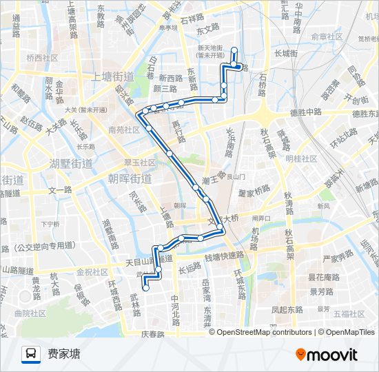 公交219路的线路图
