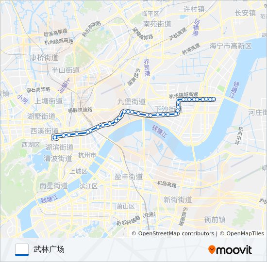 公交223路的线路图