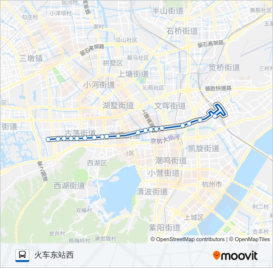 公交224路的线路图