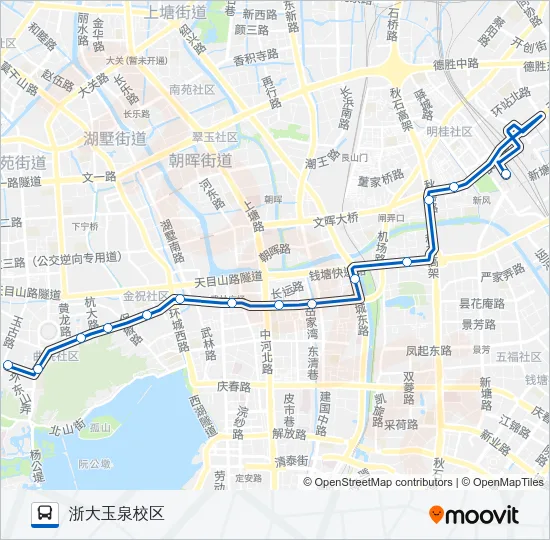 公交228路的线路图