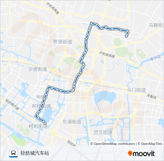 公交228路的线路图