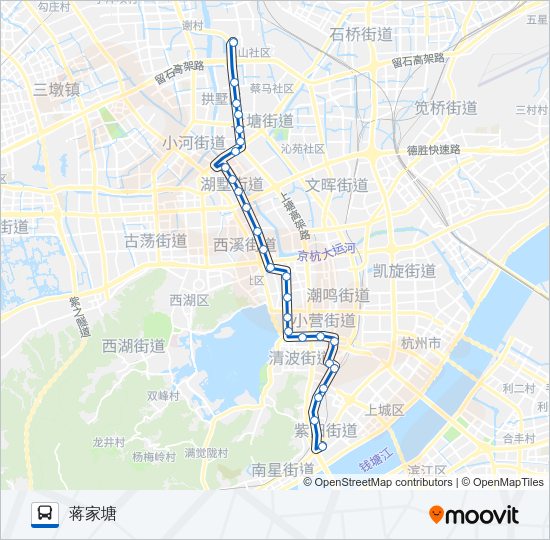 公交251路的线路图
