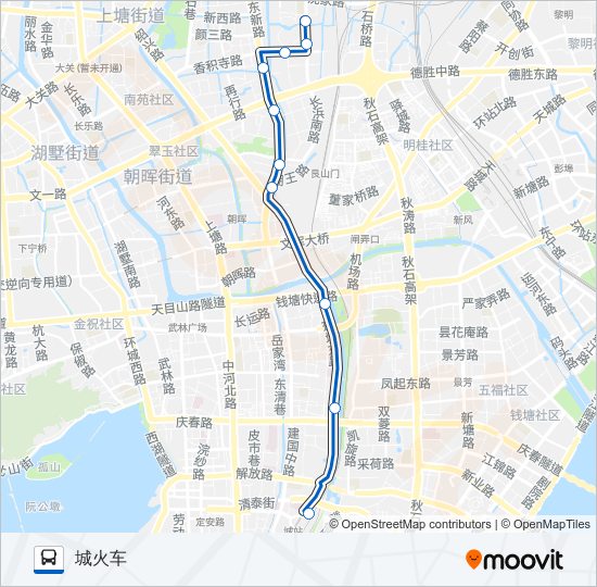 公交263路的线路图