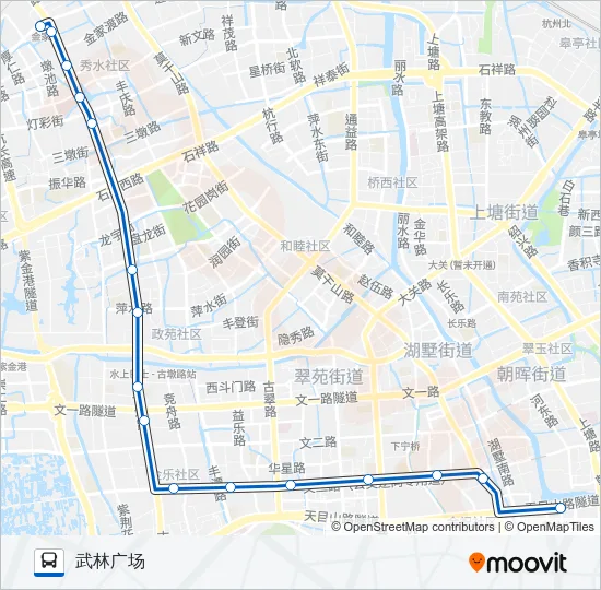 公交267路的线路图