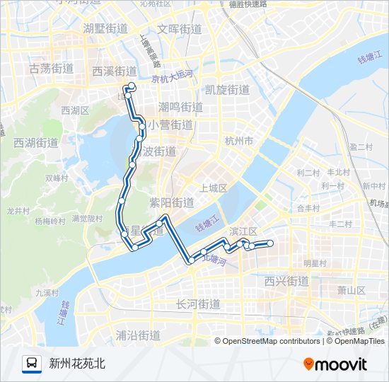 公交271路的线路图