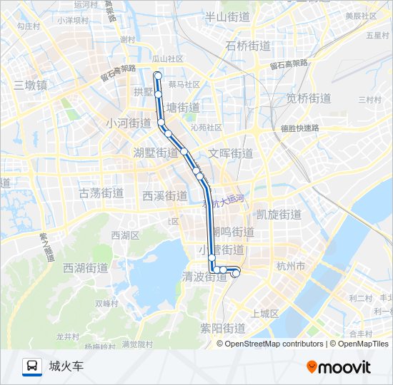 公交276路的线路图
