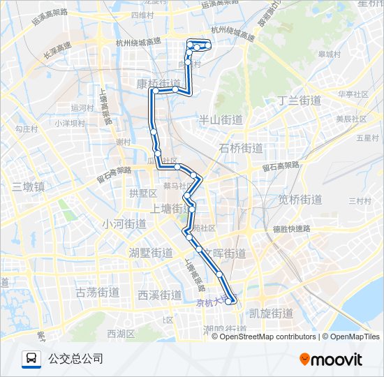 公交277路的线路图