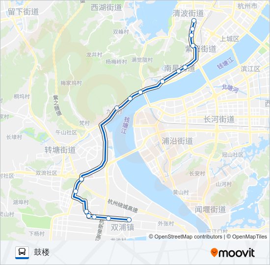 公交280路的线路图