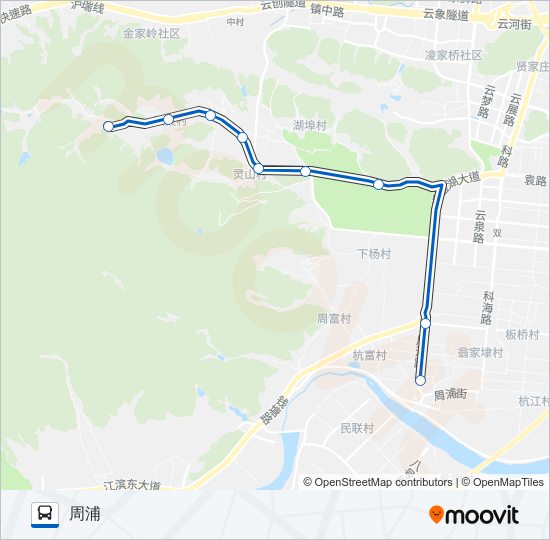 283路 bus Line Map