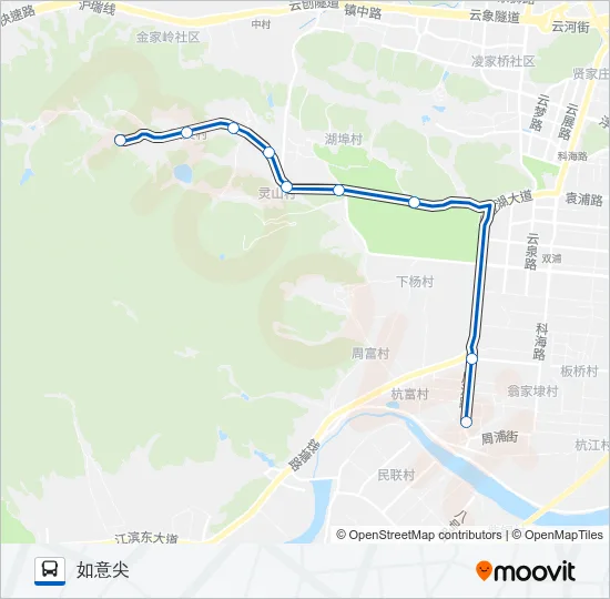 283路 Bus Line Map