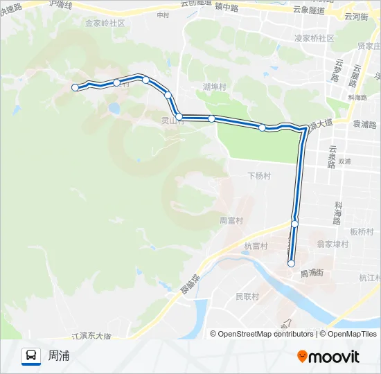 283路 Bus Line Map