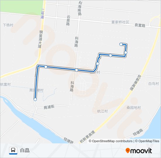 公交284路的线路图