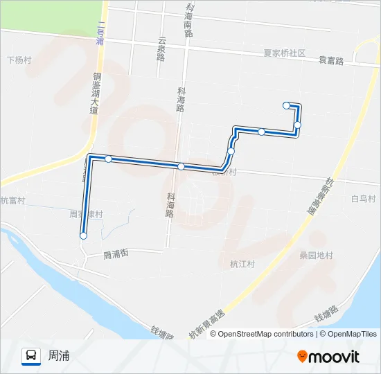 284路 Bus Line Map