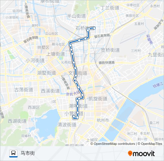 公交288路的线路图