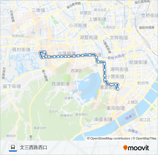 公交290路的线路图